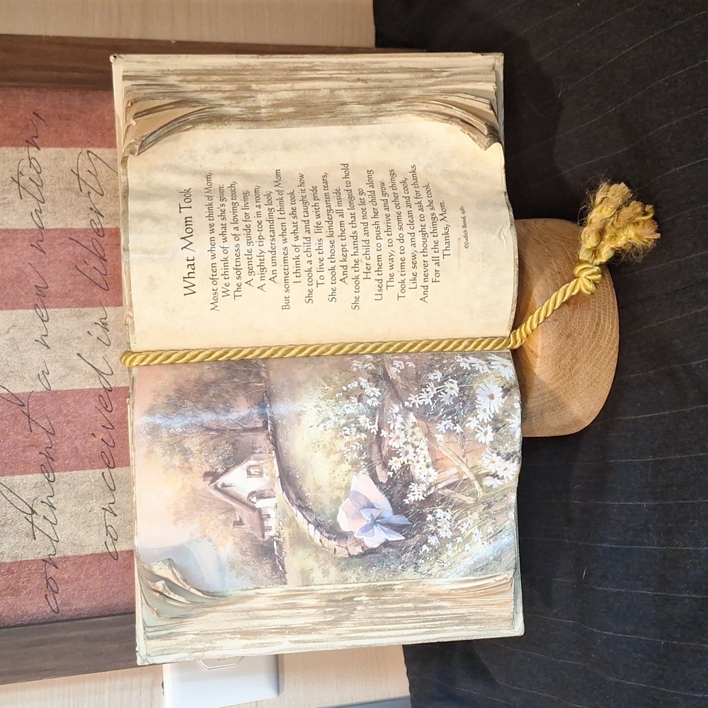 Vintage Books Of Love "What Mom Took" Poem by Judith Bond, 1987 Unique, Rare